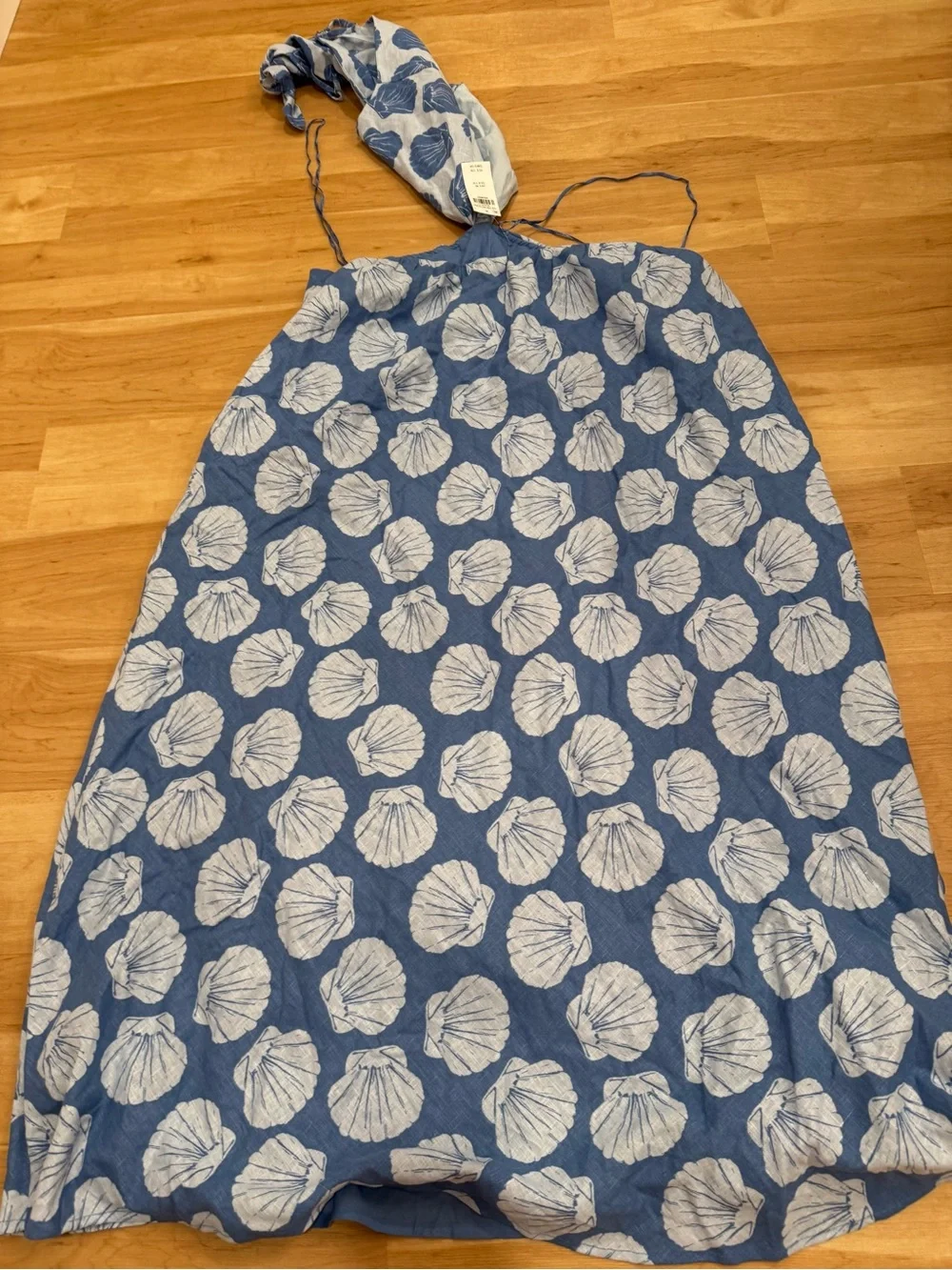 NWT Abercrombie & Fitch Blue Cut Out Vacation Maxi Dress Shells XXL